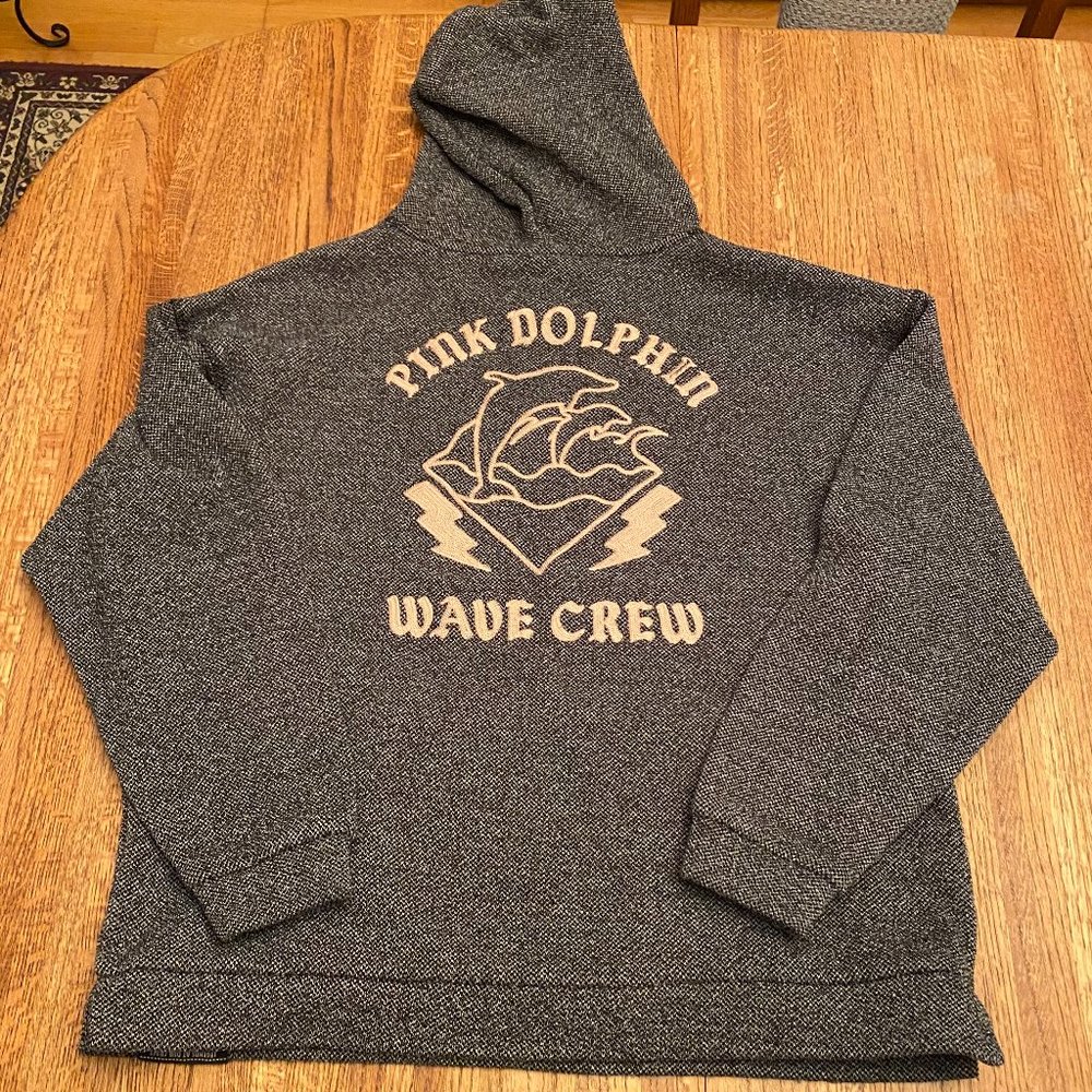 Pink Dolphin Gray Hoodie